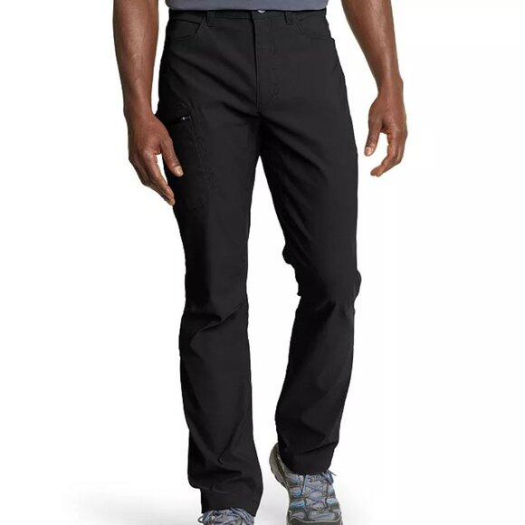 Eddie Bauer Rainier Pants Men's Performance Stretch Zip Tech Pocket Active 38x32 - Picture 1 of 10